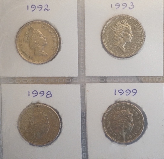 Seven albums of Queen Elizabeth II decimal coinage most brilliant UNC including scarce 50p coins, £2 coins etc (1 box)